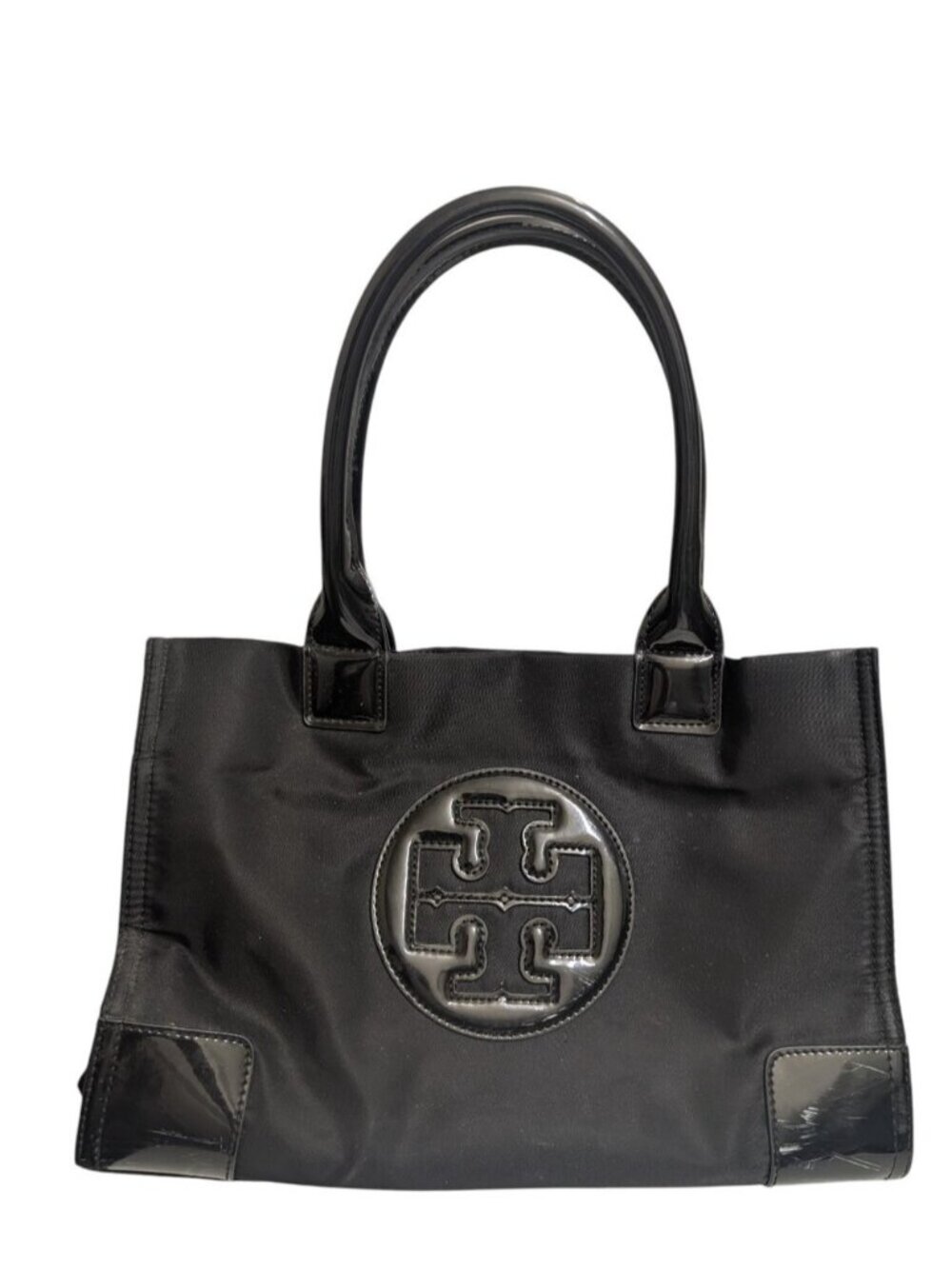 Tory Burch Ella Nylon Black Tote Bag